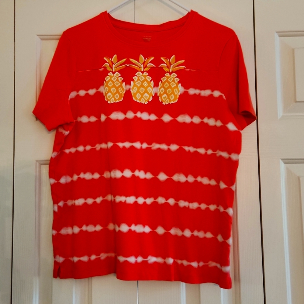 KIM ROGERS, Tropical! Tye Dye Women's Top,  Size Medium
